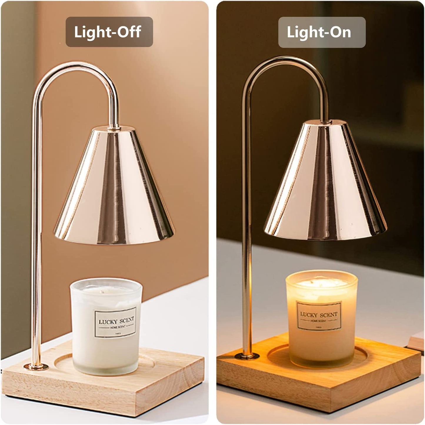 Gold Atmosphere Candle Lamp